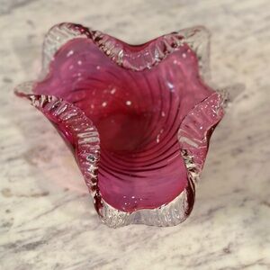 Vintage Stamped Chalet Glass Bowl